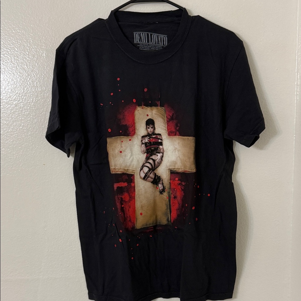 NEW! Demi Lovato “Holy Fvck” Black Graphic T-Shirt Size: M